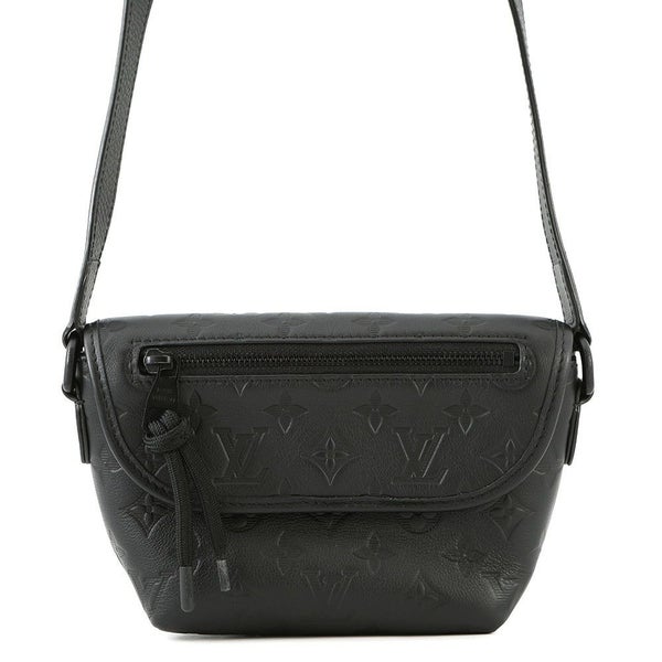 ルイヴィトン ショルダーバッグ モノグラム・シャドウ パルス・ウェアラブル ウォレット M12636 LOUIS VUITTON 黒 ブラック