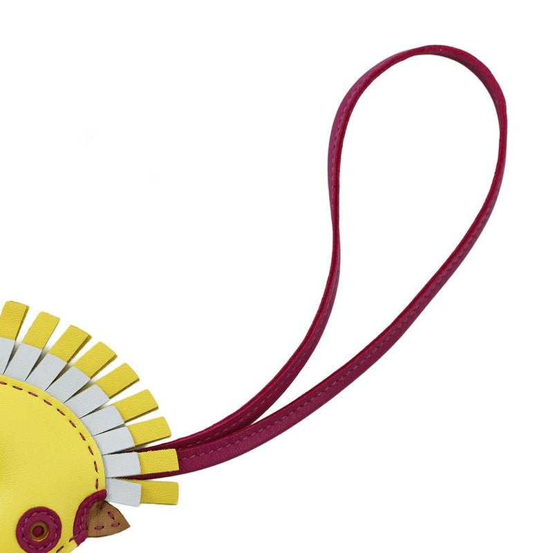 エルメス バッグチャーム ジージー カマイユ ライム/チャイ/ローズパープル/ブルーブリュム ラムスキン U刻印