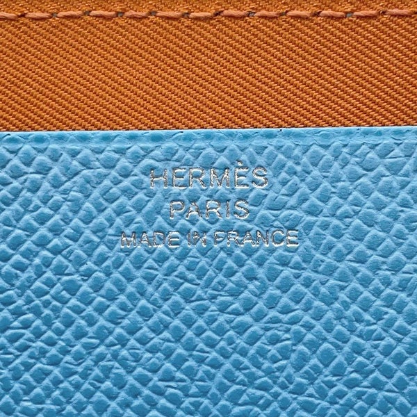 エルメス 長財布 ヌーヴォー・トゥー・ゴー・ジップ セレステ/ミント/チャイ/シルバー金具 エプソン/スイフト U刻印