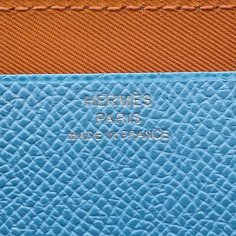 エルメス 長財布 ヌーヴォー・トゥー・ゴー・ジップ セレステ/ミント/チャイ/シルバー金具 エプソン/スイフト U刻印