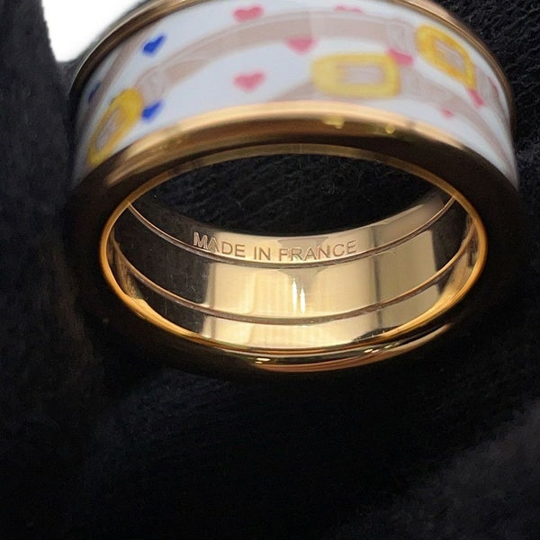 エルメス リング ブリッド ドゥ ガラ ラヴ MM サイズ57 HERMES 指輪 白