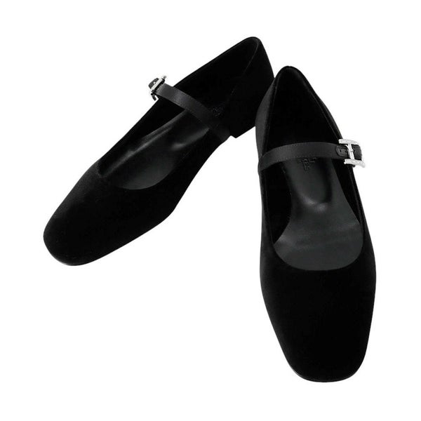 エルメス パンプス ジェーン ベロア レディースサイズ38 HERMES 靴 黒