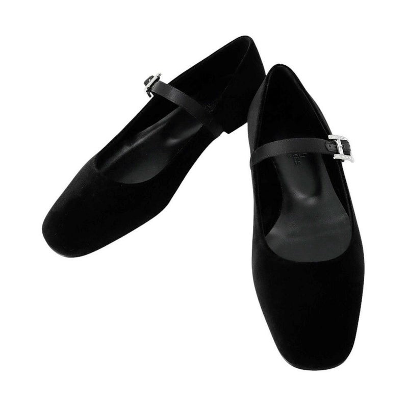 エルメス パンプス ジェーン ベロア レディースサイズ38 HERMES 靴 黒