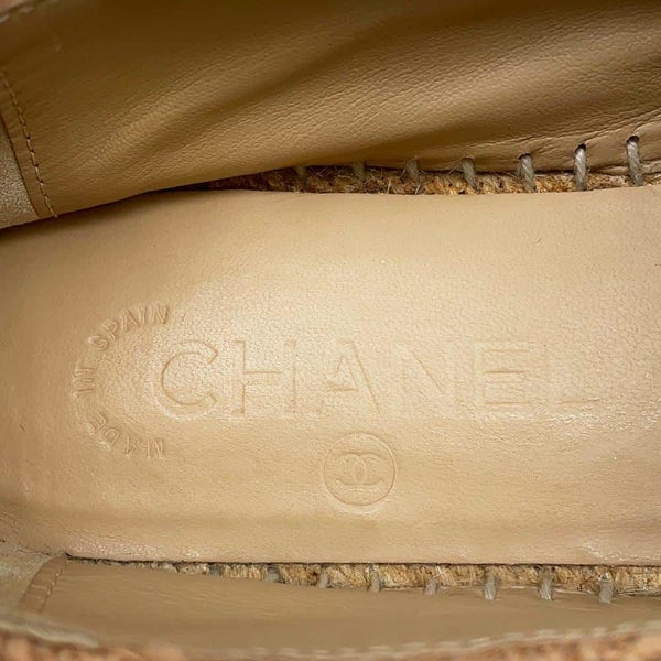 シャネル エスパドリーユ ココマーク フラットシューズ ツイード レディースサイズ36  G29762 靴 スリッポン