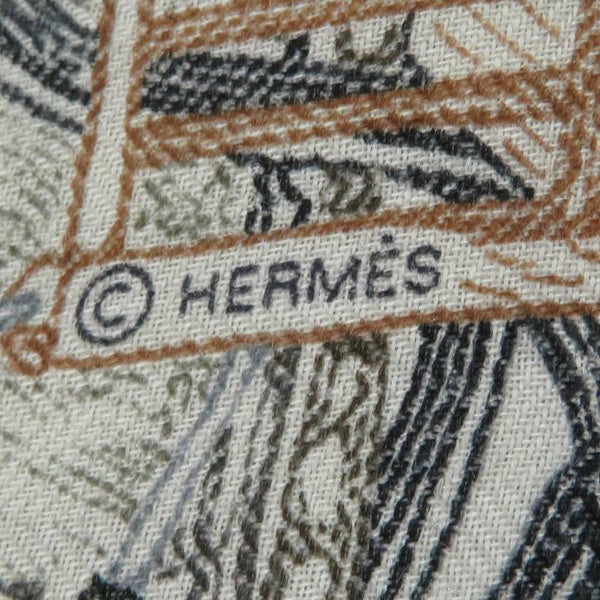エルメス ストール カレ140 カレジェアン エルメスの世界 LE MONDE D'HERMES カシミヤ シルク 2025秋冬