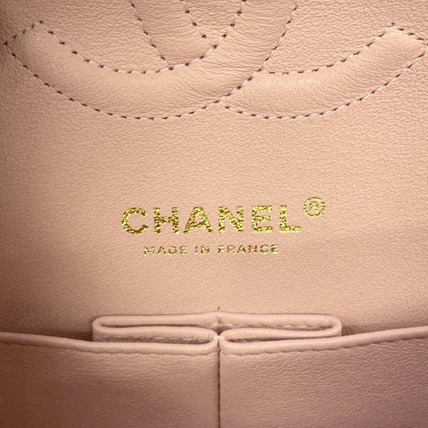 シャネル チェーンショルダーバッグ マトラッセ25 ココマーク ダブルチェーン キャビアスキン A01112 CHANEL