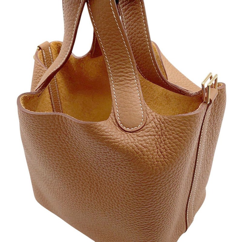 エルメス ハンドバッグ ピコタンロックPM ゴールド/ゴールド金具 トリヨンクレマンス B刻印