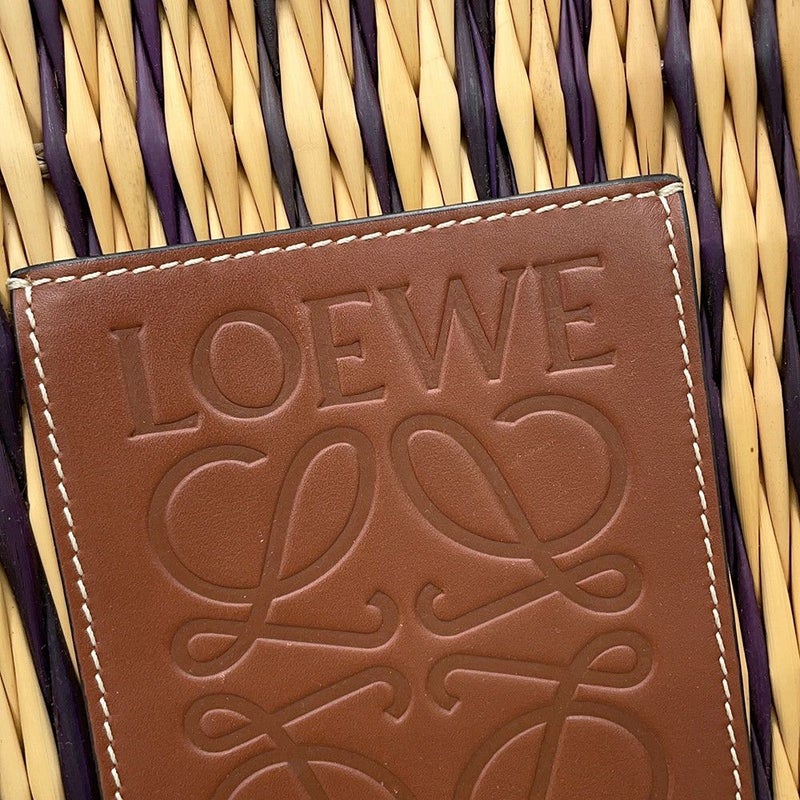 ロエベ トートバッグ アナグラム バスケットバッグ ラフィア A223099X02 LOEWE かごバッグ