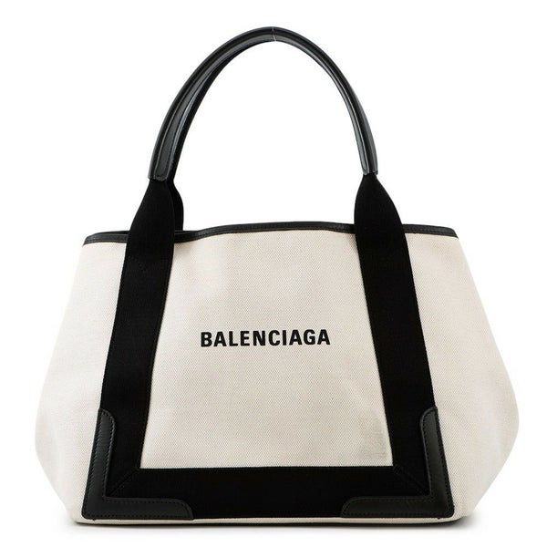 バレンシアガ トートバッグ ネイビーカバス S ポーチ付 339933 BALENCIAGA 黒
