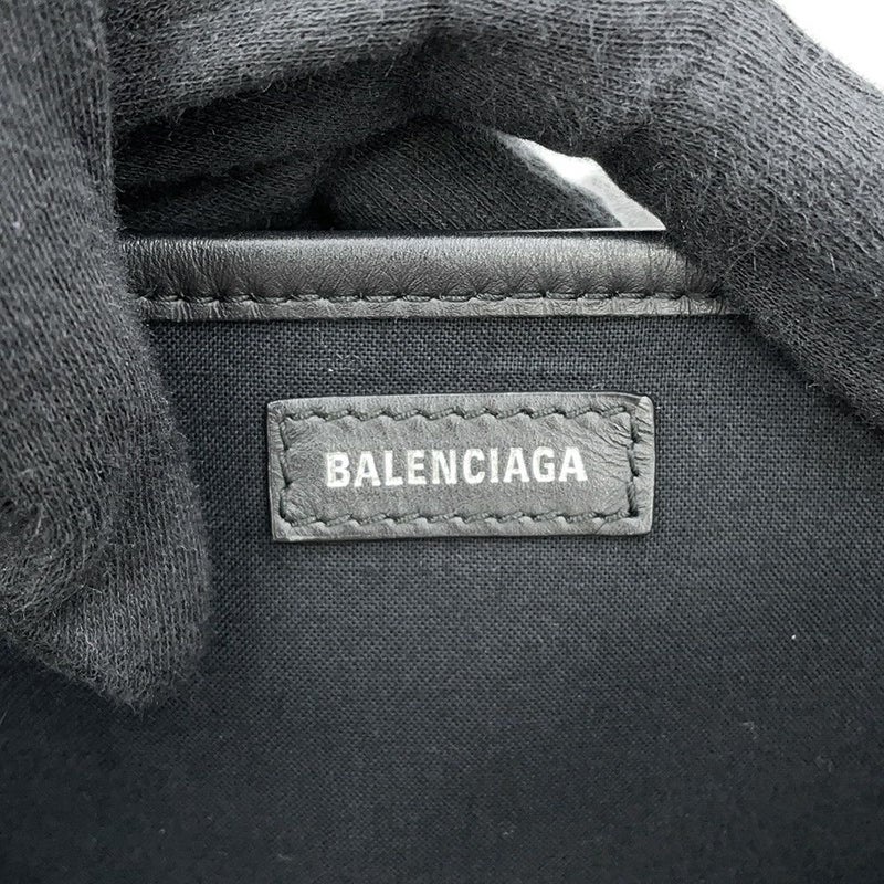 バレンシアガ トートバッグ ネイビーカバス S ポーチ付 339933 BALENCIAGA 黒