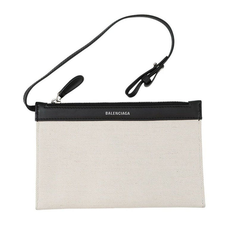 バレンシアガ トートバッグ ネイビーカバス S ポーチ付 339933 BALENCIAGA 黒