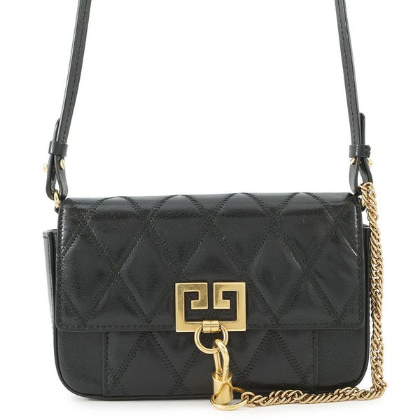 ジバンシー ショルダーバッグ ロゴ レザー GIVENCHY バッグ 黒