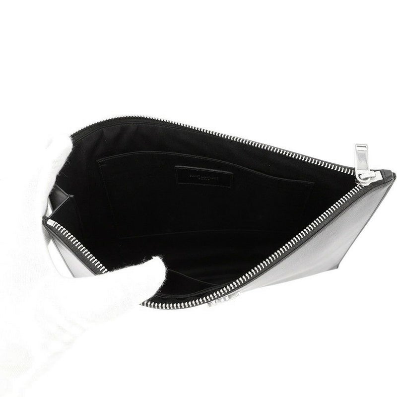 サンローランパリ クラッチバッグ モノグラム ジップ タブレットホルダー 453249 SAINT LAURENT PARIS 黒