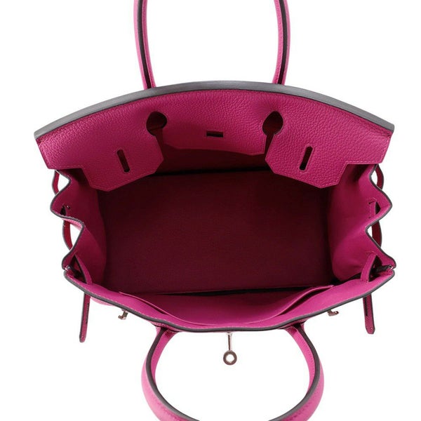 エルメス バーキン30 ローズパープル/シルバー金具 トゴ A刻印 HERMES Birkin ハンドバッグ