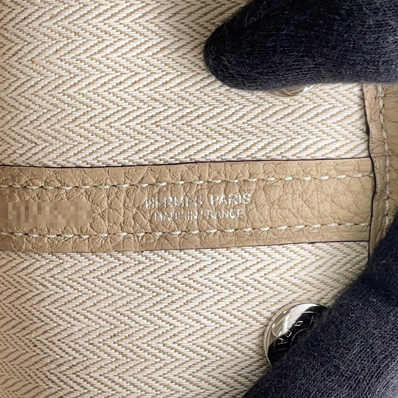 エルメス トートバッグ ネオ・ガーデン 23 ガーデンパーティ トレンチ/シルバー金具 ネゴンダ K刻印