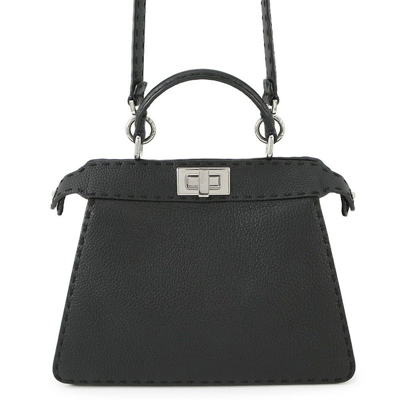 フェンディ ハンドバッグ セレリア ピーカブー アイシーユー ISEEU スモール 8BN327 2way ステッチ 黒