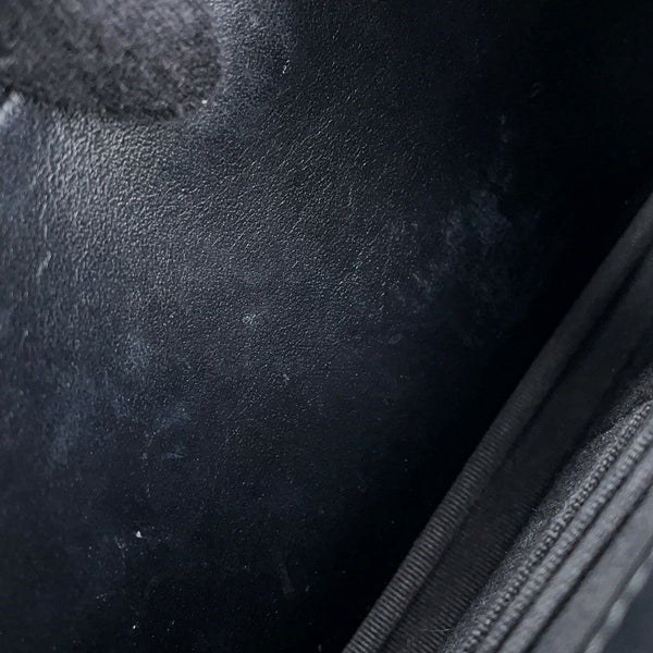 シャネル チェーンウォレット カメリア ココマーク キャビアスキン A47421 CHANEL 財布 黒