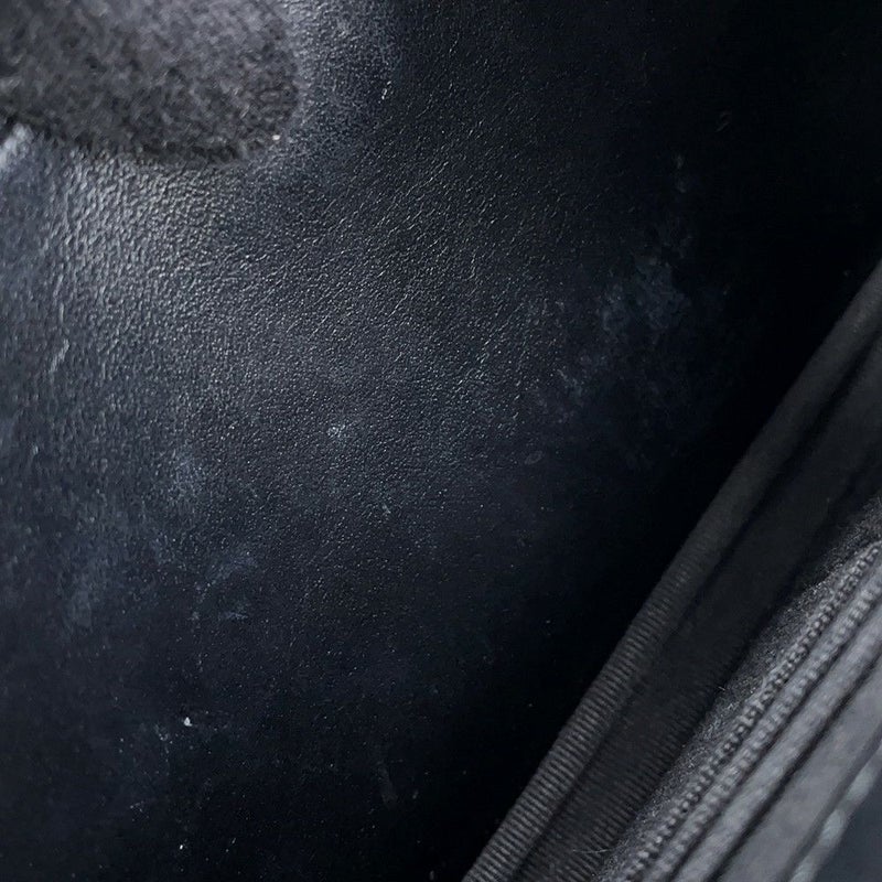 シャネル チェーンウォレット カメリア ココマーク キャビアスキン A47421 CHANEL 財布 黒