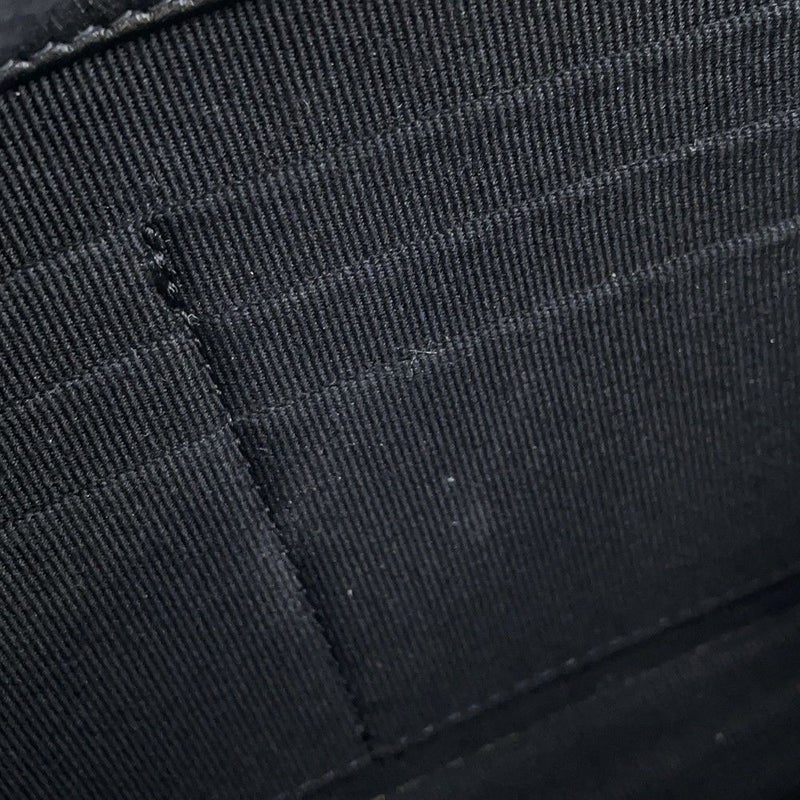 シャネル チェーンウォレット カメリア ココマーク キャビアスキン A47421 CHANEL 財布 黒