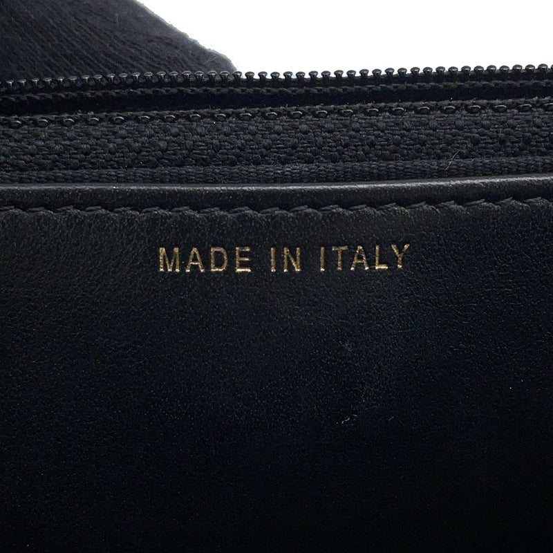 シャネル チェーンウォレット カメリア ココマーク キャビアスキン A47421 CHANEL 財布 黒