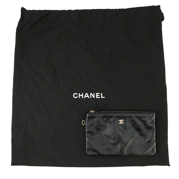 シャネル ハンドバッグ シャネル22 シャイニーカーフレザー AS3261 CHANEL ショルダーバッグ 黒