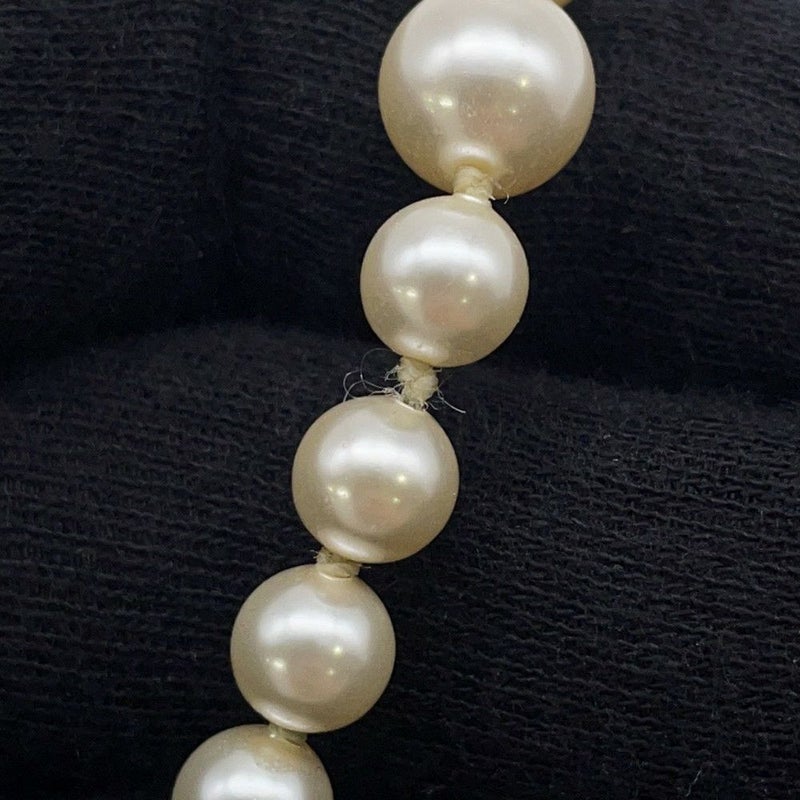 シャネル ネックレス ココマーク フェイクパール メタル ラインストーン 100周年記念 F24 V A64757 CHANEL アクセサリー