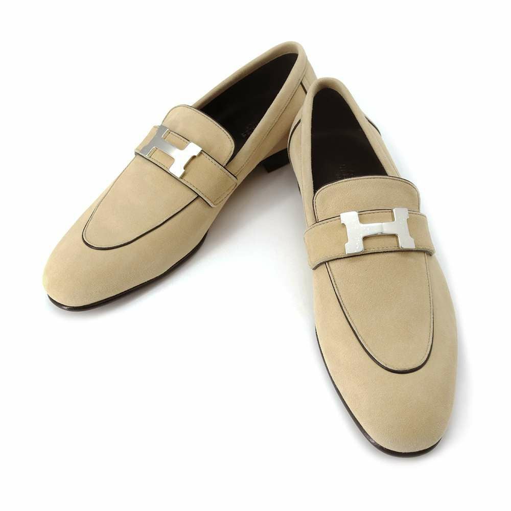 エルメス モカシン パリ スエード レディースサイズ37 HERMES 靴 安心