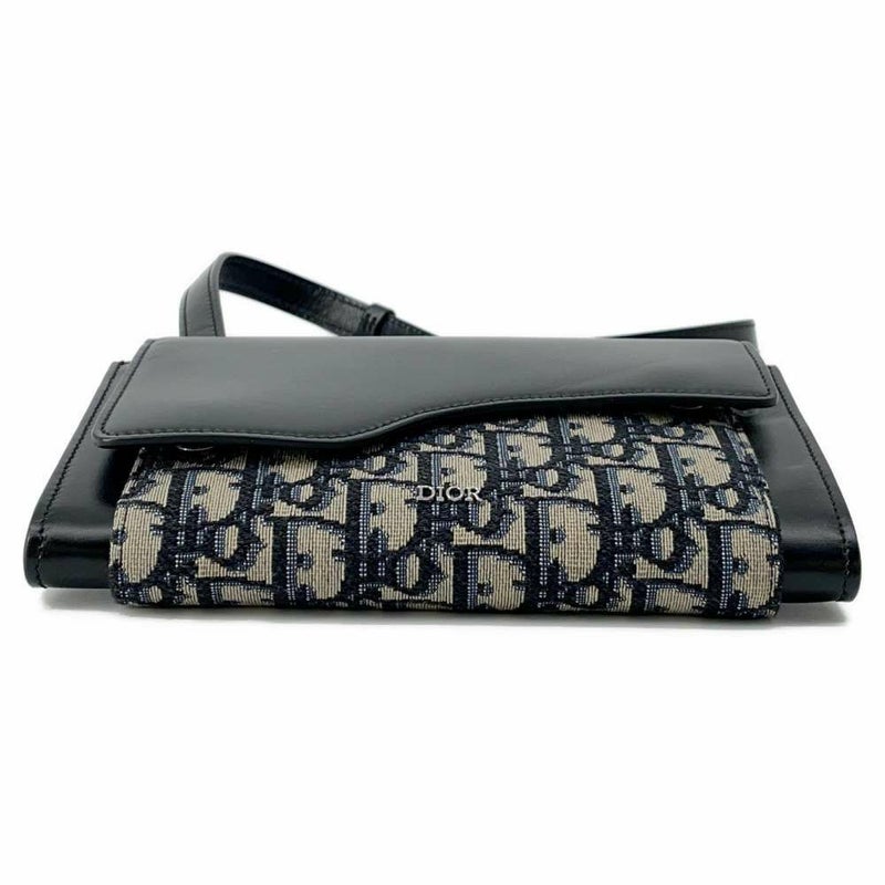 クリスチャン・ディオール ショルダーバッグ オブリーク サドルメッセンジャーポーチ 2ADCA364TDK 黒 セール品
