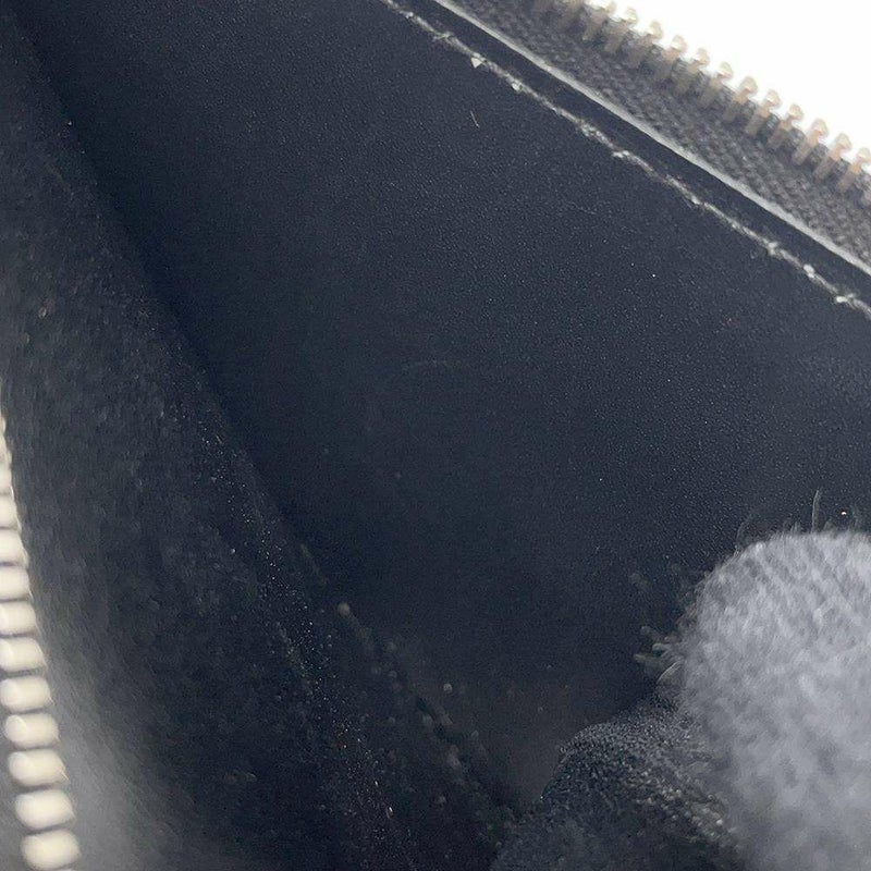 エルメス 二つ折り財布 ベアンコンパクト ブラック/シルバー金具 ボックスカーフ Y刻印 黒