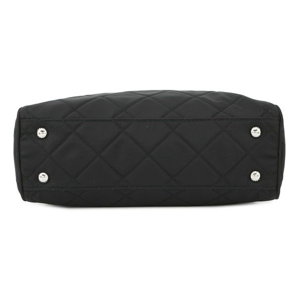 プラダ チェーンショルダーバッグ トライアングルロゴ キルティング ナイロン 1BB903 PRADA 黒