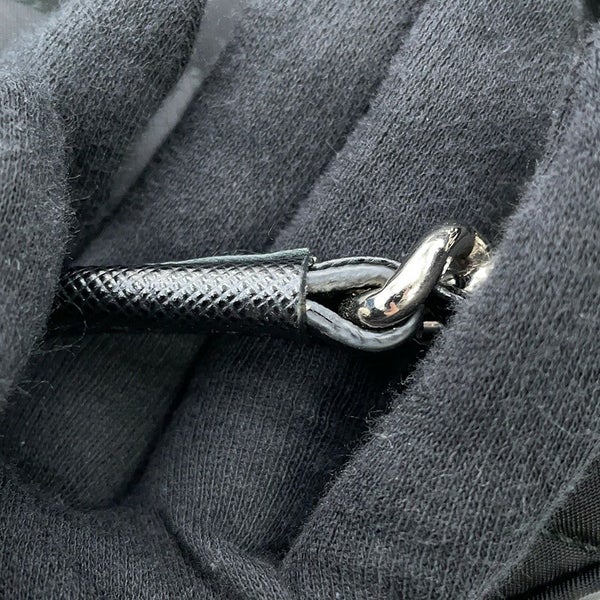 プラダ チェーンショルダーバッグ トライアングルロゴ キルティング ナイロン 1BB903 PRADA 黒