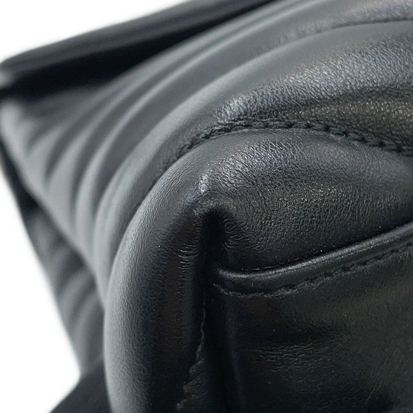 サンローランパリ チェーンショルダー バッグ ルル ミディアム レザー 574946 SAINT LAURENT PARIS 黒