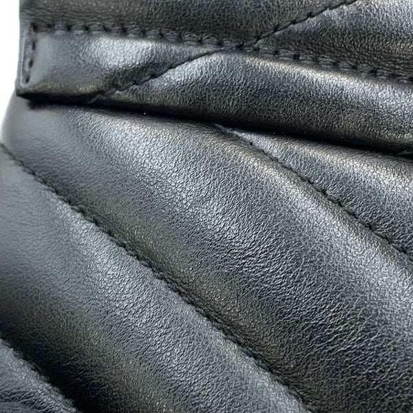 サンローランパリ チェーンショルダー バッグ ルル ミディアム レザー 574946 SAINT LAURENT PARIS 黒