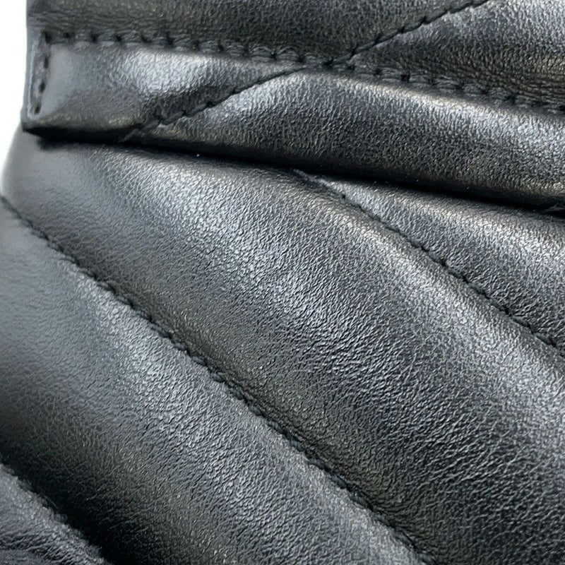 サンローランパリ チェーンショルダー バッグ ルル ミディアム レザー 574946 SAINT LAURENT PARIS 黒