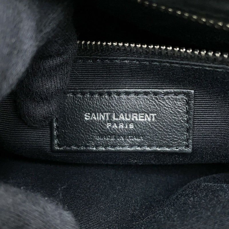 サンローランパリ チェーンショルダー バッグ ルル ミディアム レザー 574946 SAINT LAURENT PARIS 黒