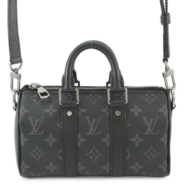 ルイヴィトン ハンドバッグ モノグラム・エクリプス/リバース キーポル XS M45947 ヴィトン 2wayショルダー メンズ 黒 ブラック