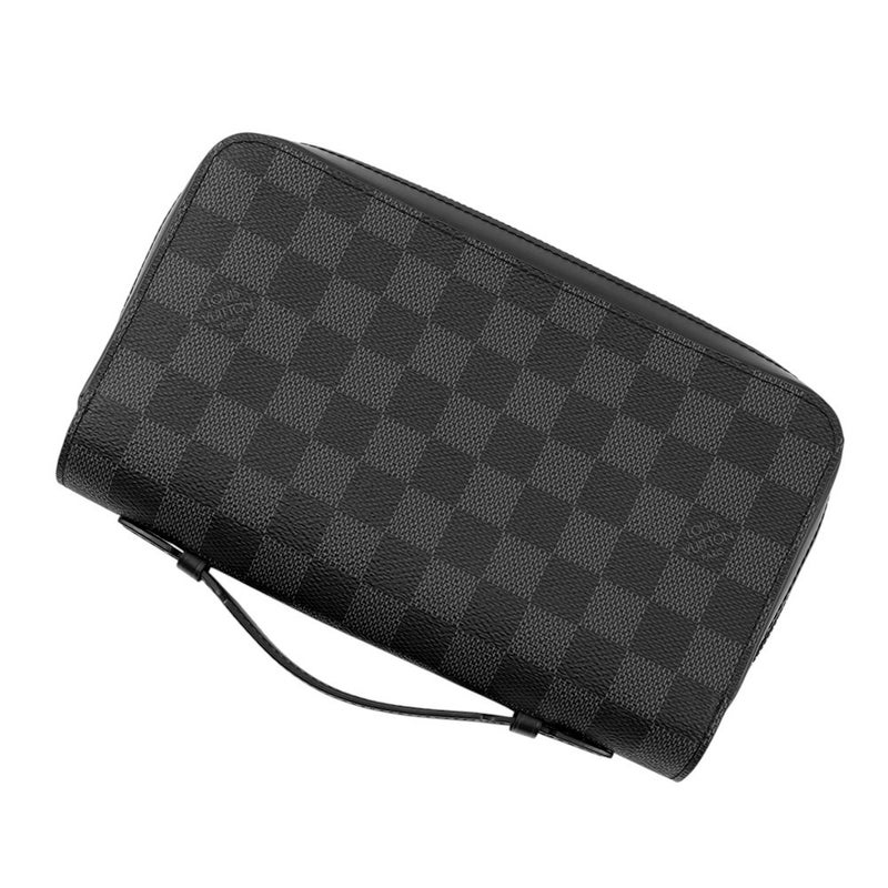 ルイヴィトン 長財布 ダミエ・グラフィット ジッピーXL ハンドル付き N41503 LOUIS VUITTON 財布 メンズ ブラック 黒