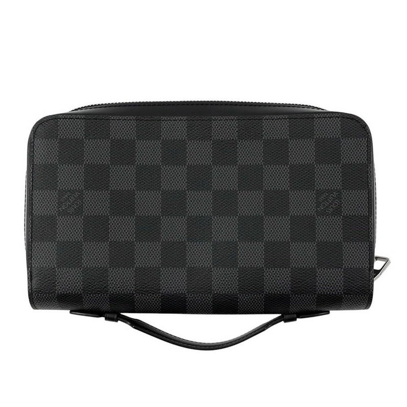 ルイヴィトン 長財布 ダミエ・グラフィット ジッピーXL ハンドル付き N41503 LOUIS VUITTON 財布 メンズ ブラック 黒