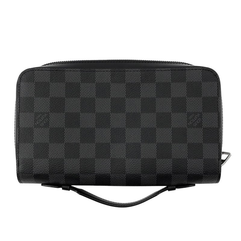 ルイヴィトン 長財布 ダミエ・グラフィット ジッピーXL ハンドル付き N41503 LOUIS VUITTON 財布 メンズ ブラック 黒