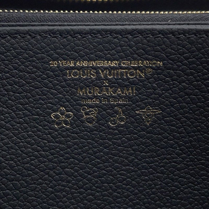 ルイヴィトン 長財布 モノグラム・アンプラント LV × TM ジッピー・ウォレット パンダ 日本限定 M14160 村上隆コラボ 黒 ブラック