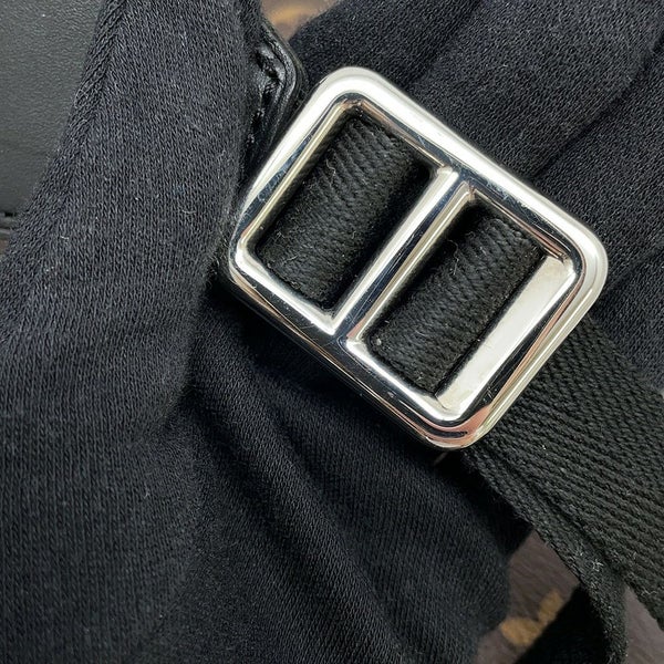 ルイヴィトン リュックサック モノグラム・マカサー クリストファーMM M43735 LOUIS VUITTON バックパック 黒 ブラック