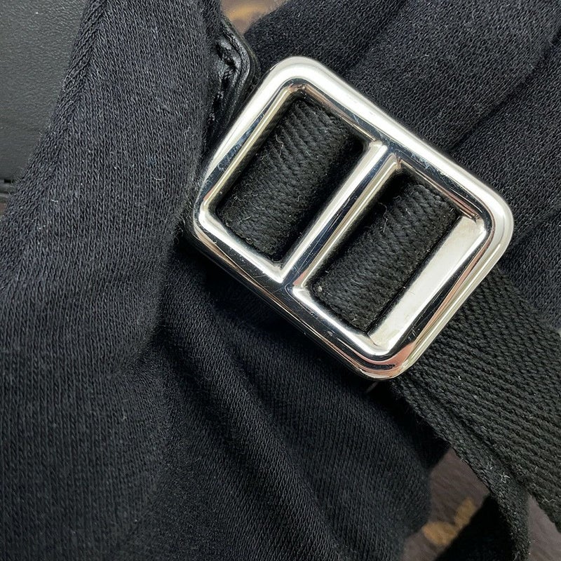 ルイヴィトン リュックサック モノグラム・マカサー クリストファーMM M43735 LOUIS VUITTON バックパック 黒 ブラック