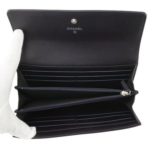 シャネル 長財布 ココマーク キャビアスキン A50070 CHANEL 財布 二つ折り長財布