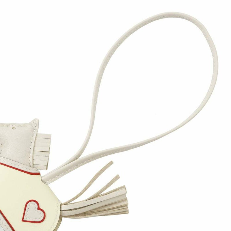 エルメス バッグチャーム ロデオPM ロベオクール クレ/ジョーヌミルトン/ルージュラデュ ラムスキン K刻印 チャーム オーナメント