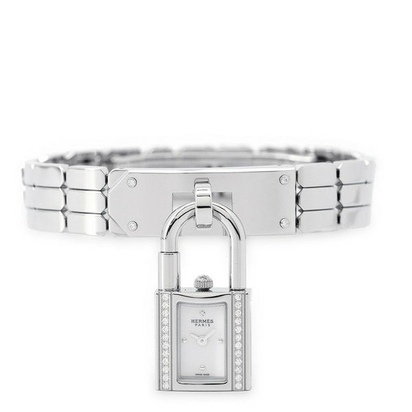 エルメス ケリーウォッチ ダイヤベゼル KE4.130.130 HERMES 腕時計 スパークリングホワイトラッカー文字盤