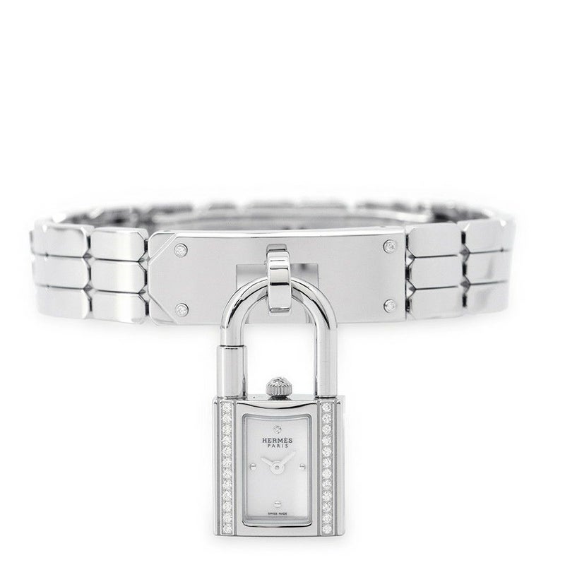 エルメス ケリーウォッチ ダイヤベゼル KE4.130.130 HERMES 腕時計 スパークリングホワイトラッカー文字盤