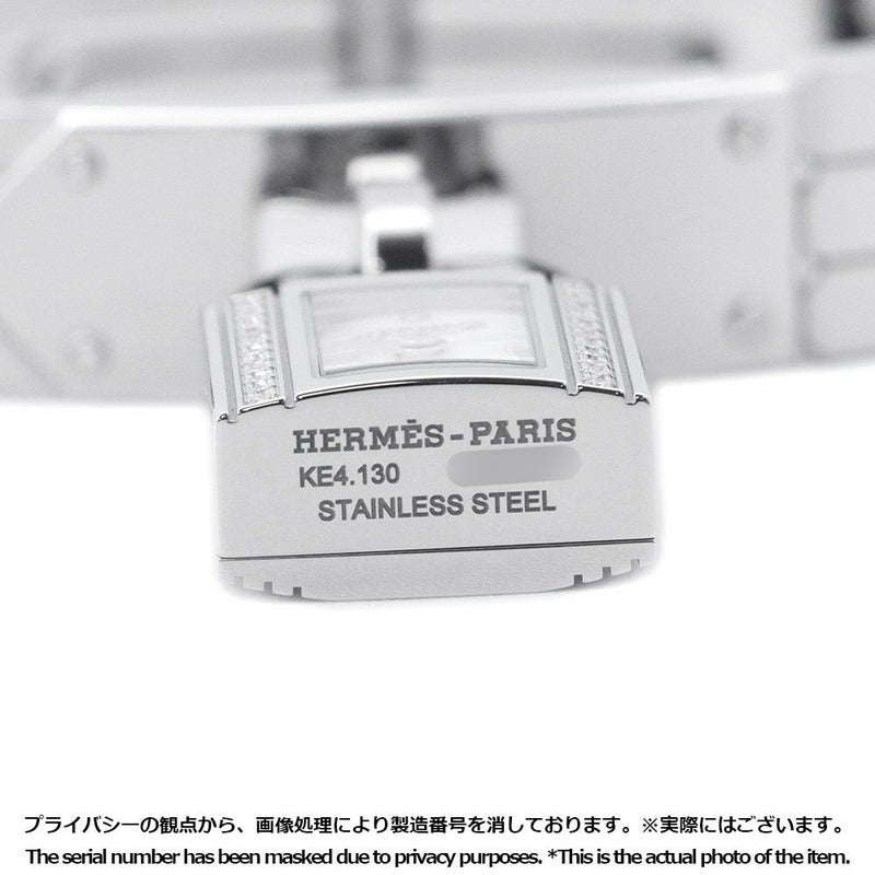 エルメス ケリーウォッチ ダイヤベゼル KE4.130.130 HERMES 腕時計 スパークリングホワイトラッカー文字盤
