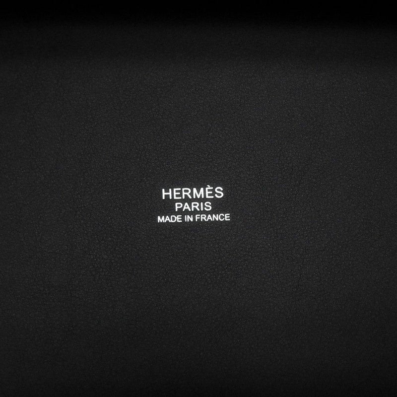 エルメス ハンドバッグ ピコタンロックPM カーゴ ブラック/シルバー金具 トワルゴエラン/スイフト K刻印 黒