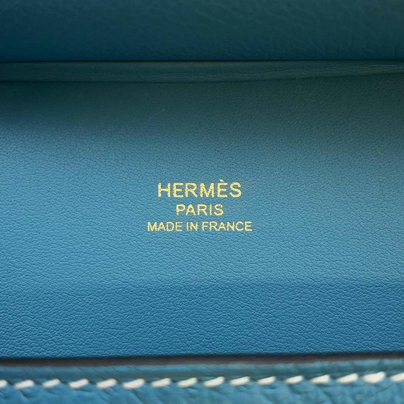 エルメス ジプシエール ミニ ニューブルージーン/ゴールド金具 エバーカラー W刻印