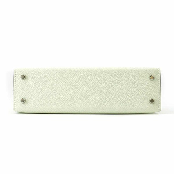 エルメス ハンドバッグ ミニケリードゥ 外縫い ヴェールフィズ/シルバー金具 ヴォーエプソン B刻印